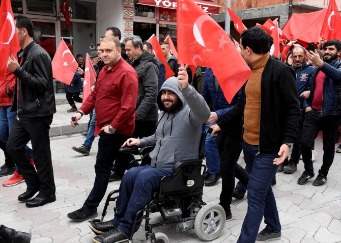 Gümüşhane'de Mehmetçiğe destek yürüyüşü gerçekleştirildi
