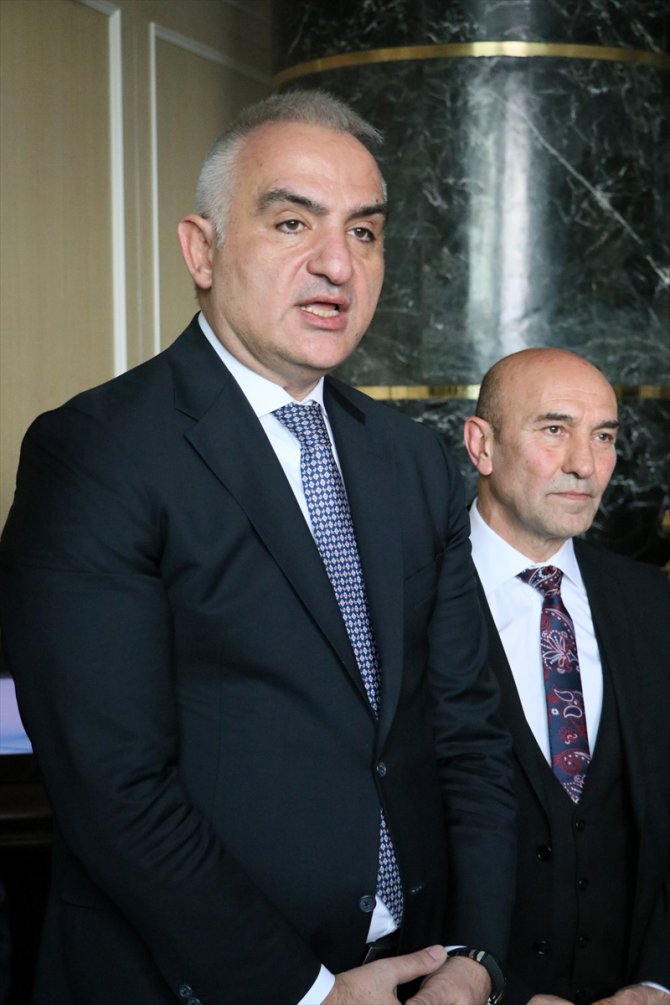 Kültür ve Turizm Bakanı Ersoy, İzmir Büyükşehir Belediye Başkanı Soyer ile görüştü