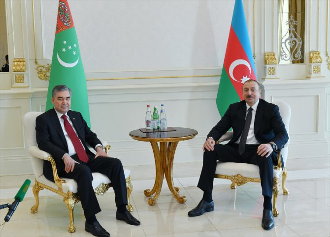 Aliyev-Berdimuhamedov ortak basın toplantısı