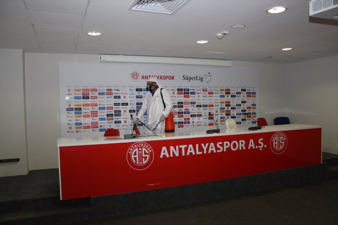 Antalya Stadı, maç öncesinde dezenfekte edildi