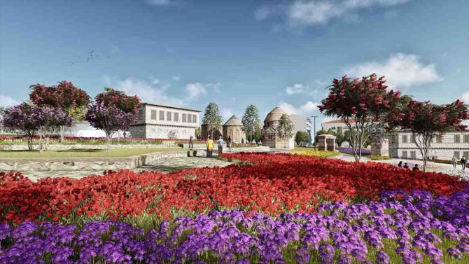 Erzurum'un millet bahçesi tarihi Üç Kümbetler'i cazibe merkezi haline getirecek