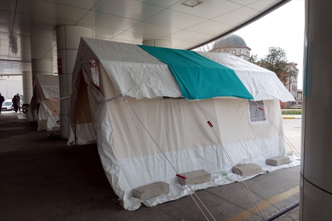 Kırklareli'nde koronavirüs tespitinde ilk değerlendirme AFAD çadırlarında yapılacak