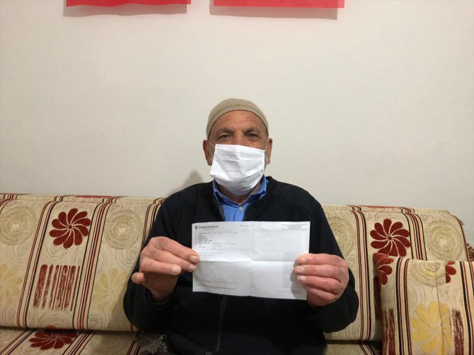 Mehmet amca emekli maaşını "Milli Dayanışma Kampanyası"na bağışladı
