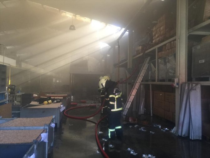 Amasya'da bir fabrikada yangın çıktı