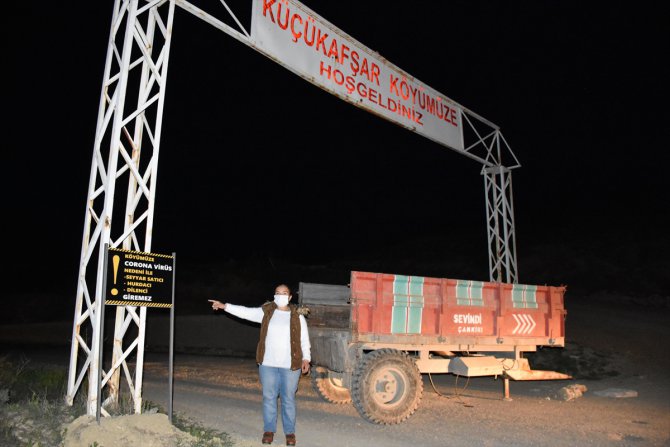 Kırıkkale'de kadın muhtardan koronavirüs önlemi