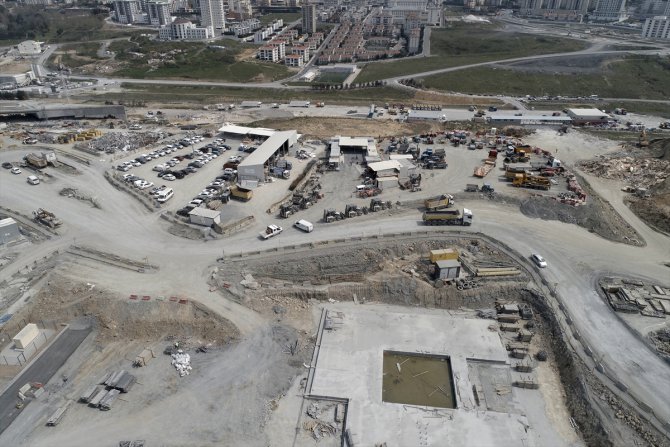 Başakşehir İkitelli Şehir Hastanesi'nin inşası tüm hızıyla sürüyor