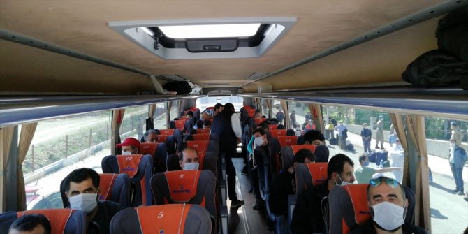 Mersin'de karantina süreleri dolan 109 kişi memleketlerine gönderildi