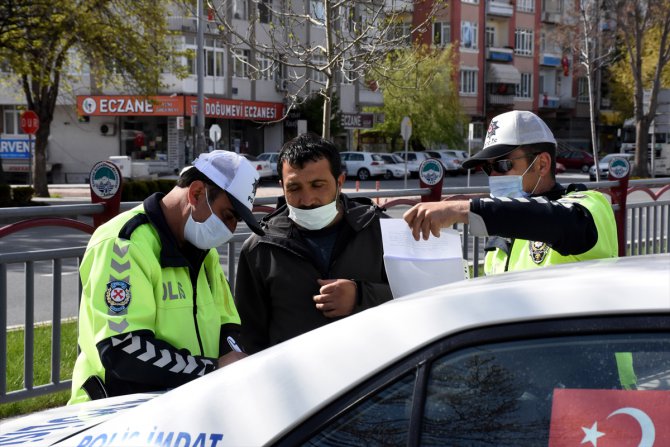 Kayseri'de sokağa çıkma kısıtlamasına uymayanlara ceza