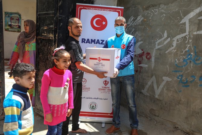 Türkiye Diyanet Vakfı'ndan Gazze'de yoksul ailelere gıda yardımı