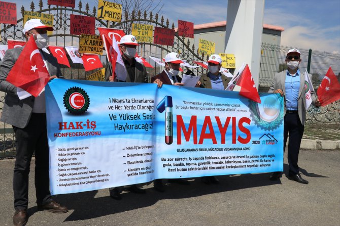 Hak-İş'ten, Erzurum, Ağrı, Erzincan ve Kars'ta 1 Mayıs açıklaması