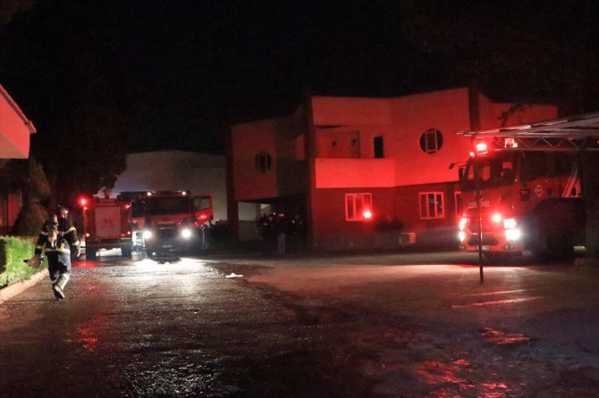 Gaziantep'te iplik fabrikasında yangın