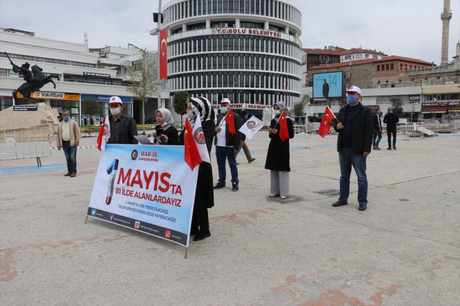 Sakarya, Kocaeli, Bolu, Düzce ve Karabük'te Hak-İş'ten 1 Mayıs açıklaması