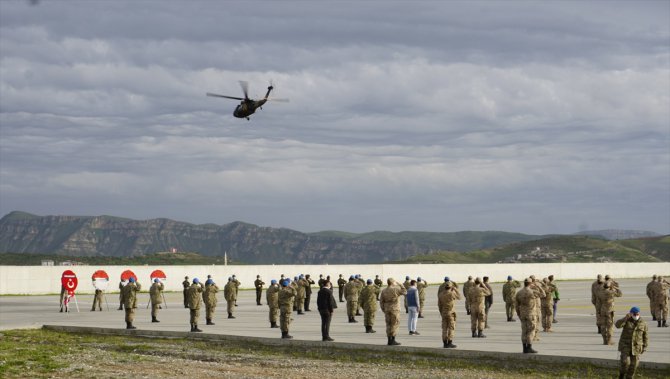 Siirt'te şehit Piyade Uzman Onbaşı Gündeş için askeri tören düzenlendi
