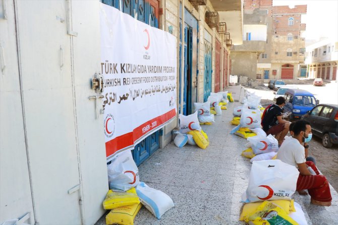 Türk Kızılay, Yemen'deki gıda yardımlarına devam ediyor