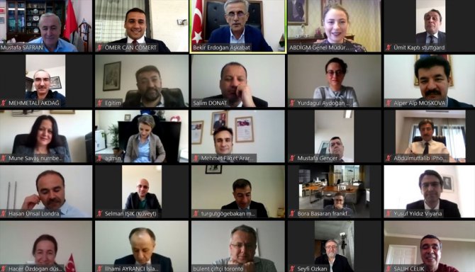 MEB, 32 ülkeden eğitim müşavirleriyle online toplantı düzenledi