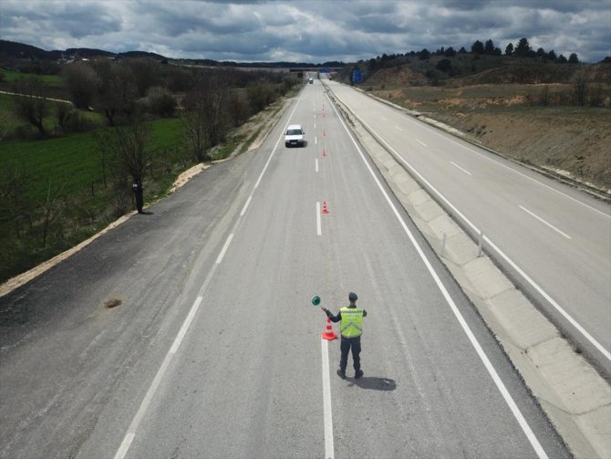 Kastamonu'da drone destekli trafik denetimi yapıldı