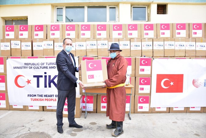 TİKA'dan Moğolistan'a gıda ve hijyen malzemesi yardımı