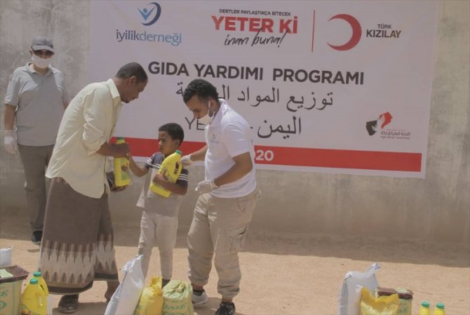 Türk Kızılayın Yemen'de gıda yardımları devam ediyor