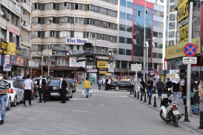Gaziantep'te maske takmayanlar drone ile tespit ediliyor