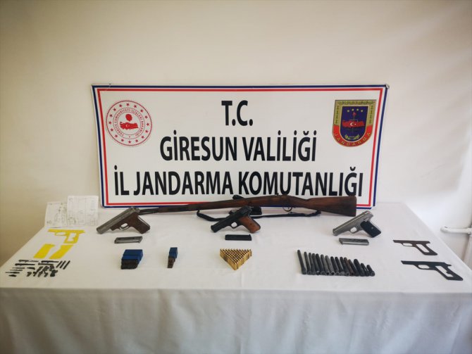 Giresun'da kaçak silah atölyesine yapılan operasyonda bir kişi yakalandı