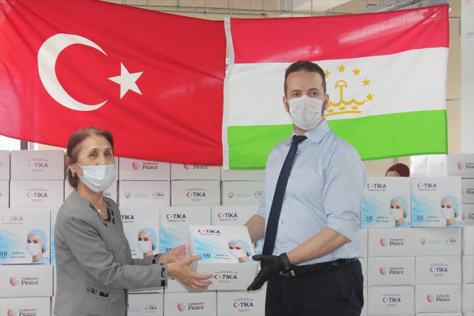 TİKA'dan Tacikistan'a Kovid-19'la mücadele için tıbbi malzeme desteği