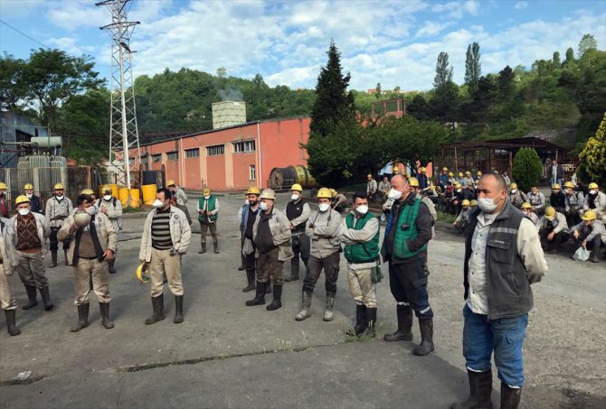 GMİS Genel Başkanı Yeşil, maden işçilerini ziyaret etti