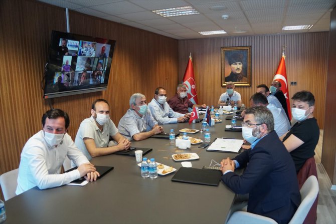 Trabzonspor'da yönetim kurulu online toplantı yaptı