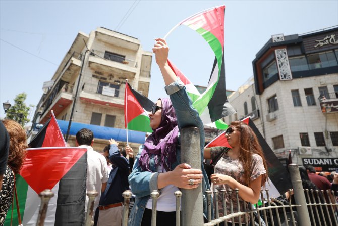 İsrail'in "ilhak" planı Batı Şeria'da protesto edildi