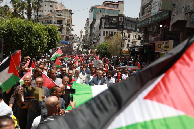 İsrail'in "ilhak" planı Batı Şeria'da protesto edildi