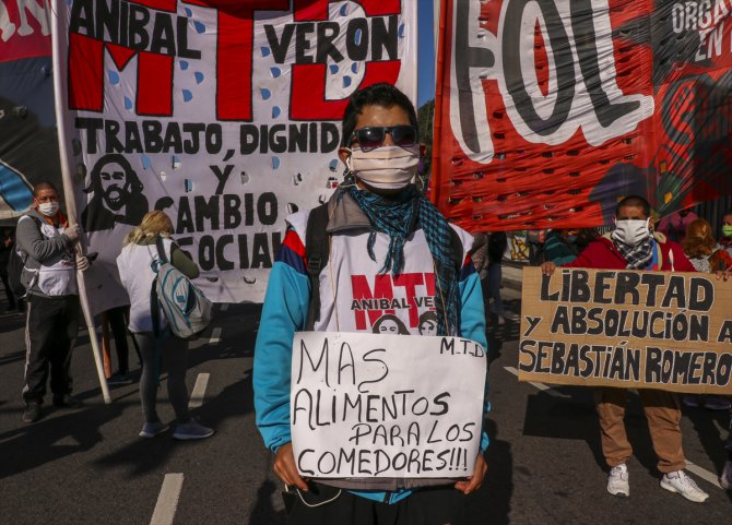 Arjantin'de açlık karşıtı gösteriler yapıldı