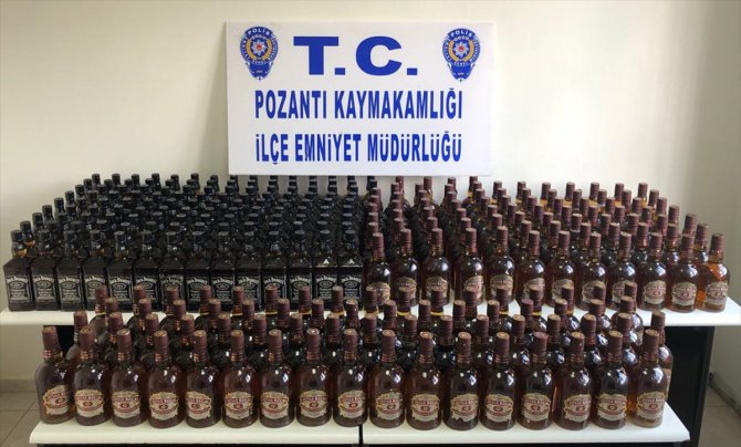 Adana'da 280 şişe kaçak içki ele geçirildi