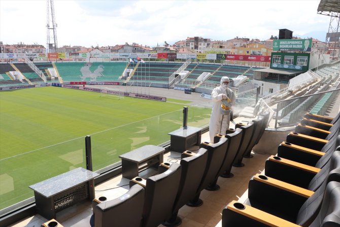 Denizli Atatürk Stadı, Beşiktaş maçı öncesi dezenfekte edildi
