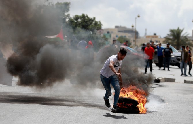 İsrail askerlerinden Filistinlilerin “ilhak” protestosuna müdahale