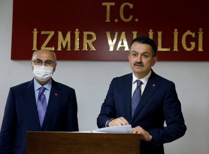 Tarım ve Orman Bakanı Pakdemirli'den, İzmir Valisi Köşger'e ziyaret