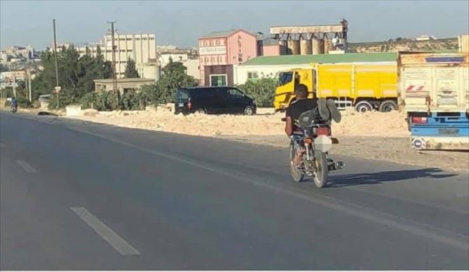 Gaziantep'te trafiği tehlikeye düşüren motosiklet sürücüsüne 3 bin lira ceza