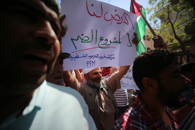 İsrail'in "ilhak" planı Gazze'de protesto edildi