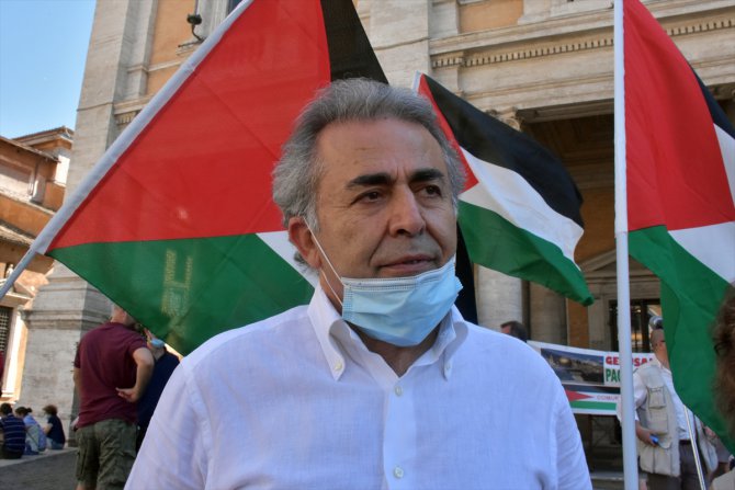 İsrail'in ilhak planları İtalya'da protesto edildi