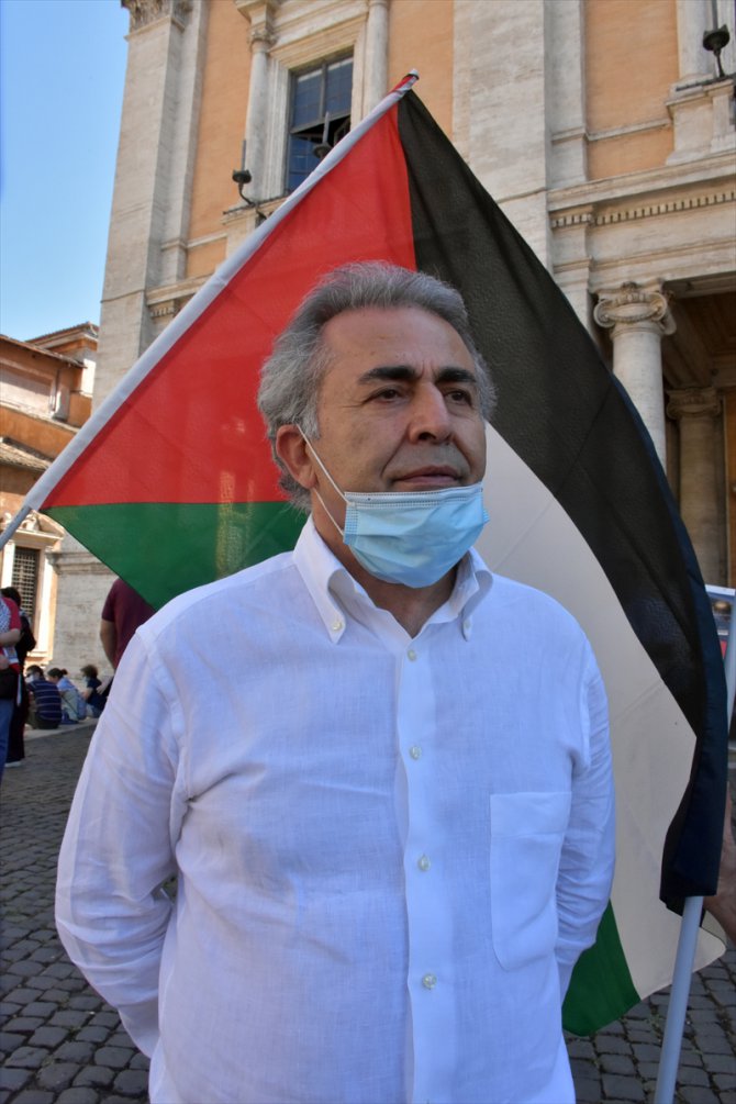 İsrail'in ilhak planları İtalya'da protesto edildi