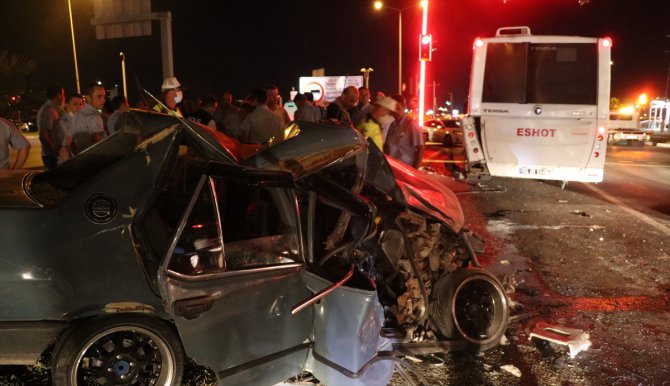 GÜNCELLEME- İzmir'de trafik kazası: 1ölü, 5 yaralı