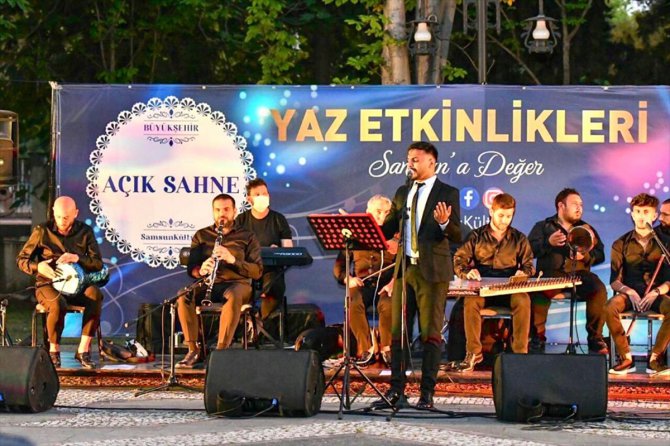 Samsun'da sosyal mesafeli açık hava konseri gerçekleştirildi