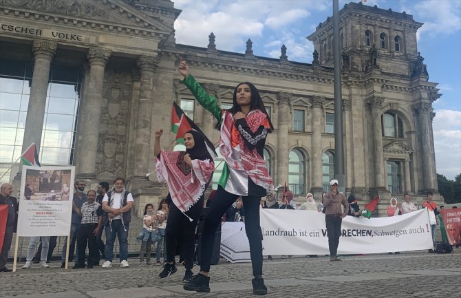 Almanya'da İsrail'in "ilhak" planı protesto edildi