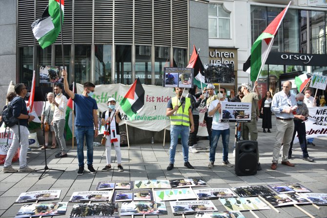 Avusturya'da "Filistin ile dayanışma" gösterisi