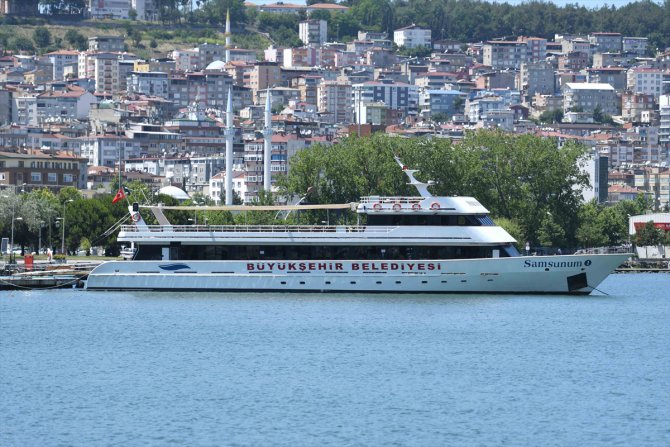 Samsun'da Kovid-19 tedbirleri kapsamında durdurulan gemi seferleri yeniden başladı