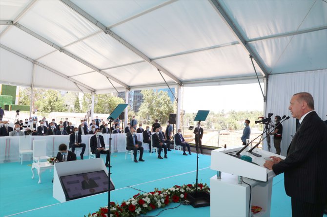 Cumhurbaşkanı Erdoğan, Levent'teki Barbaros Hayrettin Paşa Camisi Temel Atma Töreni'nde konuştu: (1)