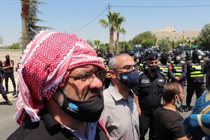 Ürdün polisi ABD Büyükelçiliği önünde İsrail'in "ilhak" planı protestosuna izin vermedi