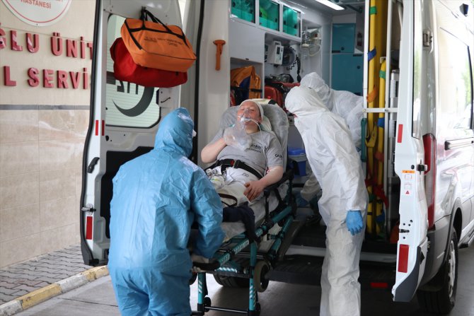 Bolu'da amonyak gazından etkilenen 7 işçi hastaneye kaldırıldı