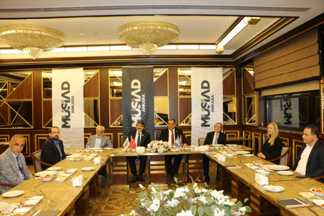 MÜSİAD Ankara üyeleri KKTC'li Bakan Faiz Sucuoğlu ile bir araya geldi