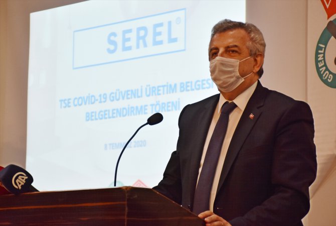 Serel Seramik, TSE Covid-19 Güvenli Üretim Belgesi'ni aldı