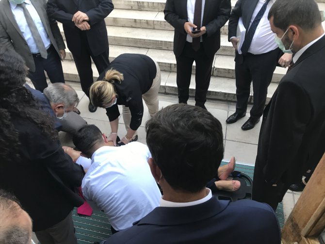 HDP Grup Başkanvekili Beştaş, Meclis'te kaza geçirdi