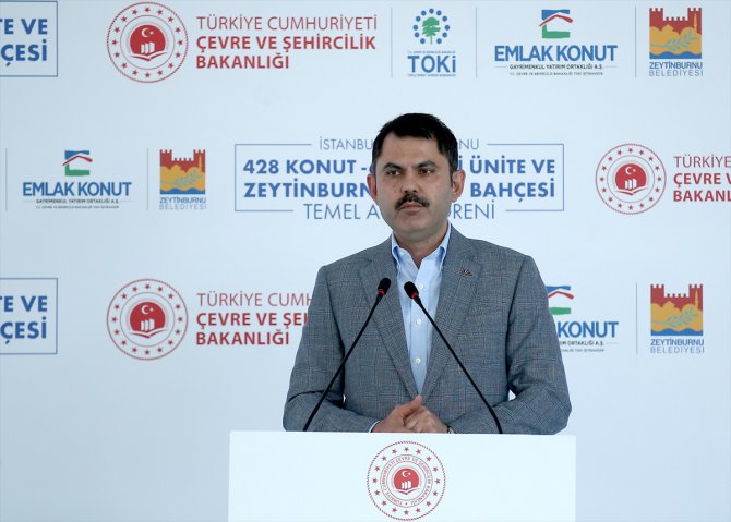 Çevre ve Şehircilik Bakanı Kurum, Zeytinburnu'nda temel atma törenine katıldı: